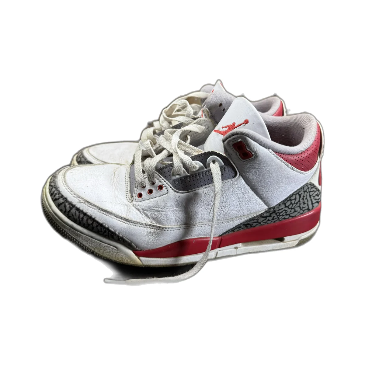 AIR JORDAN 3 FIRE RED before restoration