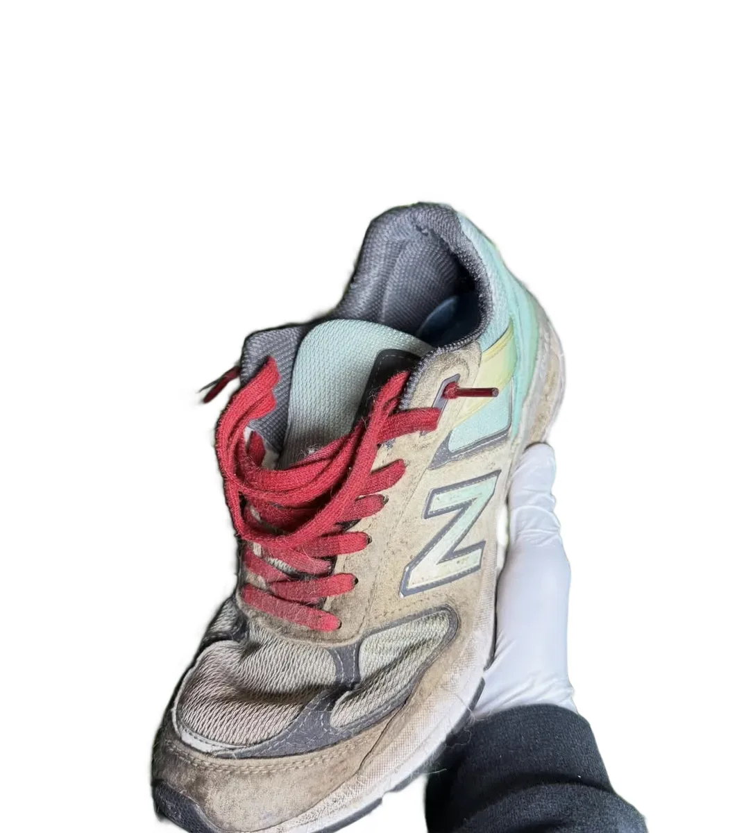 Before: dirty New Balance 990
