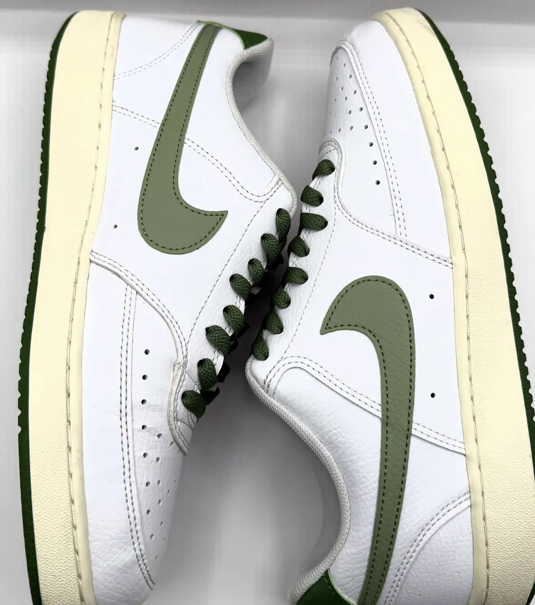 NIKE COURT VISION OIL GREEN after restoration