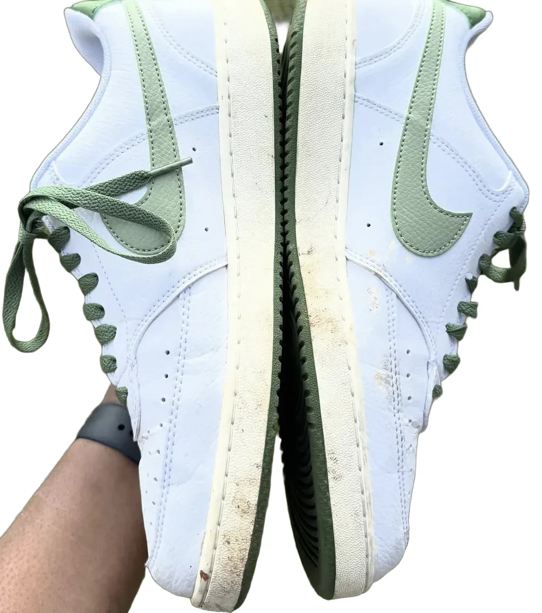 NIKE COURT VISION OIL GREEN before restoration