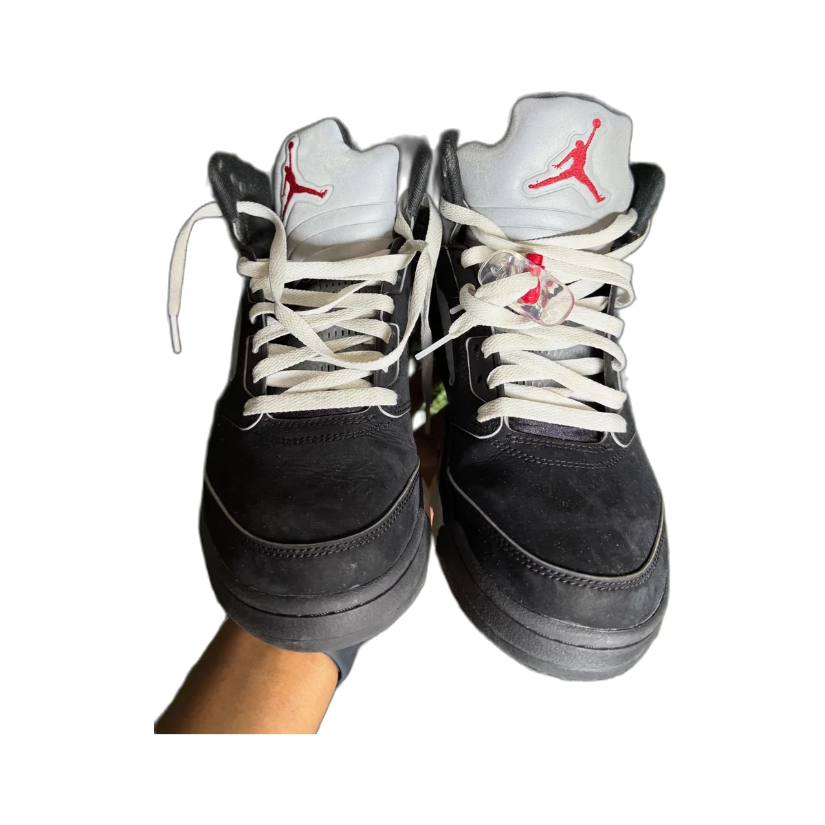 AIR JORDAN 5 BLACK METALLIC before restoration